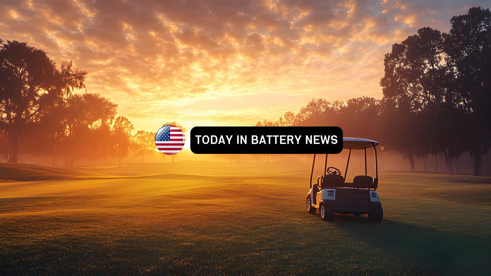 golf cart in the afternoon